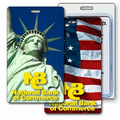 3D Lenticular Luggage Tag - Statue of Liberty (Full Custom Designed)